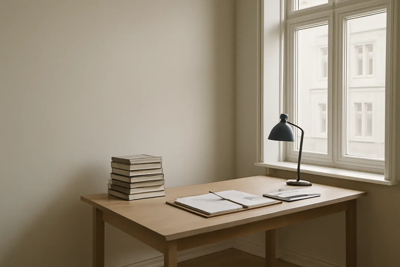 The bilingual studio's desk in Sant Cugat del Vallès, with reference dictionaries, style guides and a translated document ready for review.